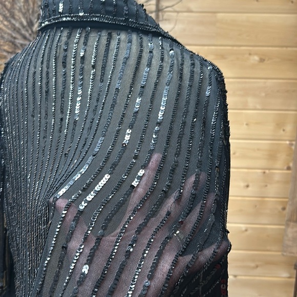 Gorgeous beaded/sequined cardigan/top - Picture 11 of 12